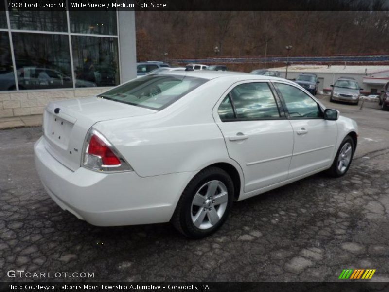 White Suede / Medium Light Stone 2008 Ford Fusion SE