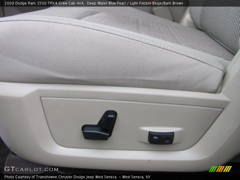 Deep Water Blue Pearl / Light Pebble Beige/Bark Brown 2009 Dodge Ram 1500 TRX4 Crew Cab 4x4