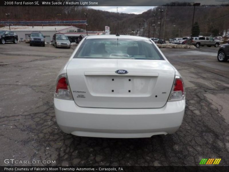 White Suede / Medium Light Stone 2008 Ford Fusion SE