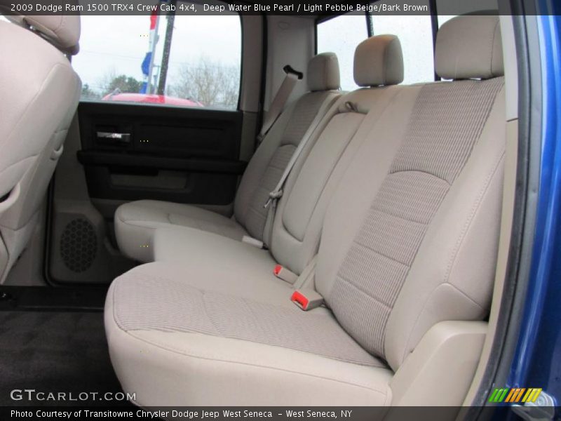 Deep Water Blue Pearl / Light Pebble Beige/Bark Brown 2009 Dodge Ram 1500 TRX4 Crew Cab 4x4