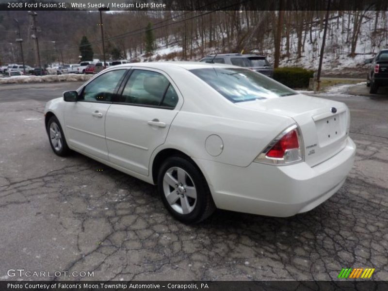 White Suede / Medium Light Stone 2008 Ford Fusion SE
