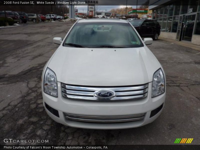 White Suede / Medium Light Stone 2008 Ford Fusion SE