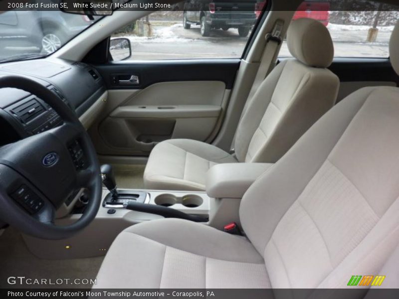 White Suede / Medium Light Stone 2008 Ford Fusion SE