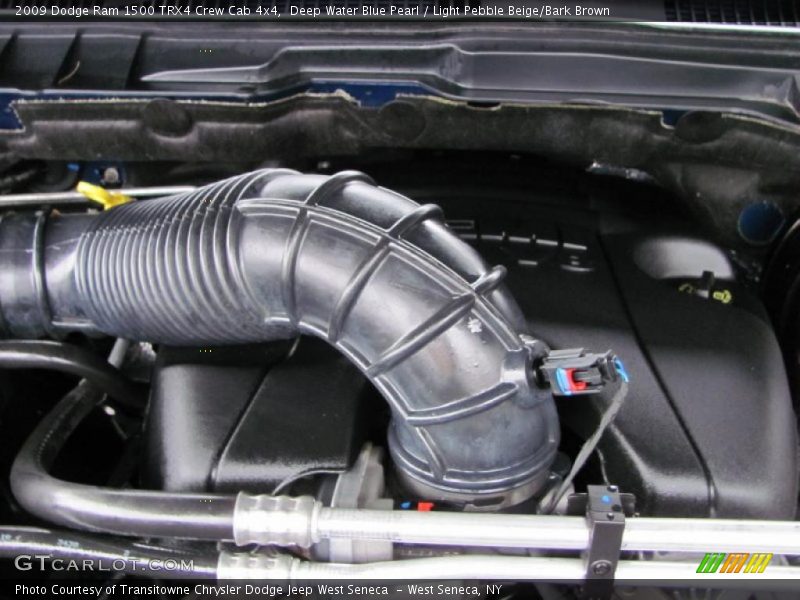 Deep Water Blue Pearl / Light Pebble Beige/Bark Brown 2009 Dodge Ram 1500 TRX4 Crew Cab 4x4