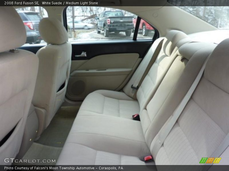 White Suede / Medium Light Stone 2008 Ford Fusion SE
