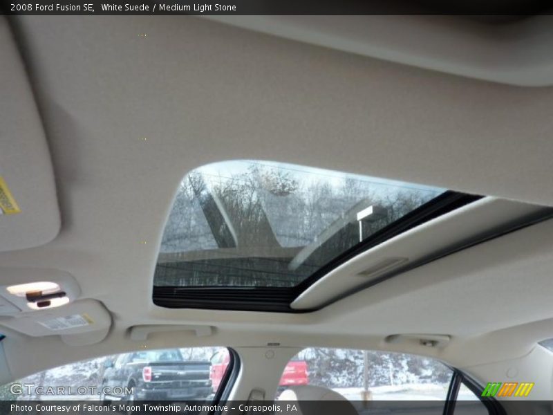 White Suede / Medium Light Stone 2008 Ford Fusion SE
