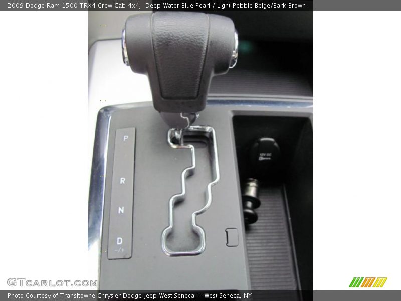 Deep Water Blue Pearl / Light Pebble Beige/Bark Brown 2009 Dodge Ram 1500 TRX4 Crew Cab 4x4