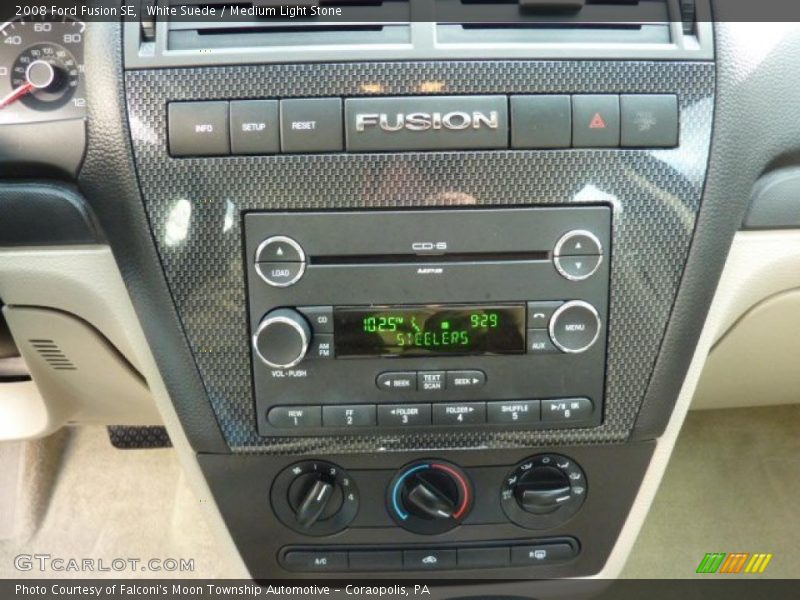 White Suede / Medium Light Stone 2008 Ford Fusion SE
