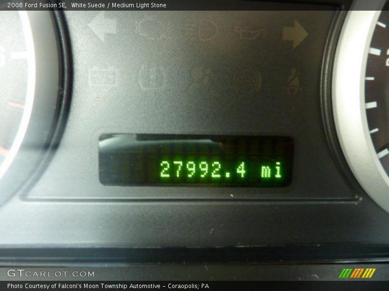 White Suede / Medium Light Stone 2008 Ford Fusion SE