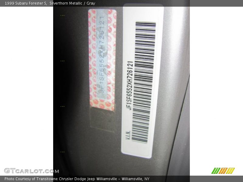 Silverthorn Metallic / Gray 1999 Subaru Forester S
