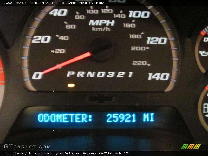 Black Granite Metallic / Ebony 2008 Chevrolet TrailBlazer SS 4x4