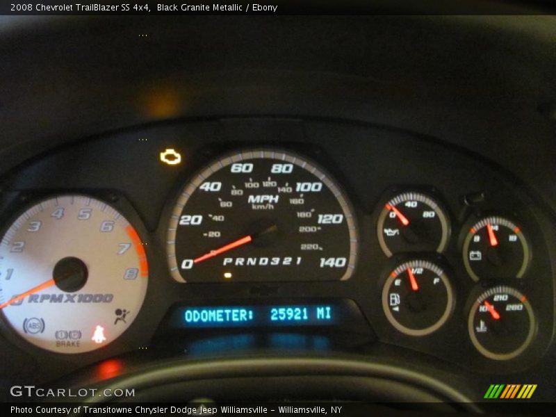 Black Granite Metallic / Ebony 2008 Chevrolet TrailBlazer SS 4x4