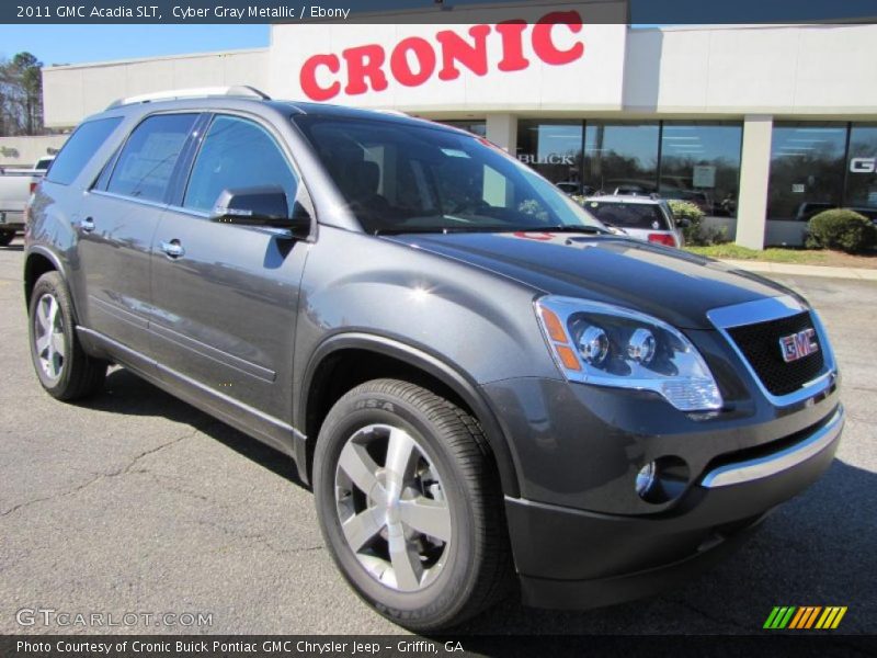 Cyber Gray Metallic / Ebony 2011 GMC Acadia SLT
