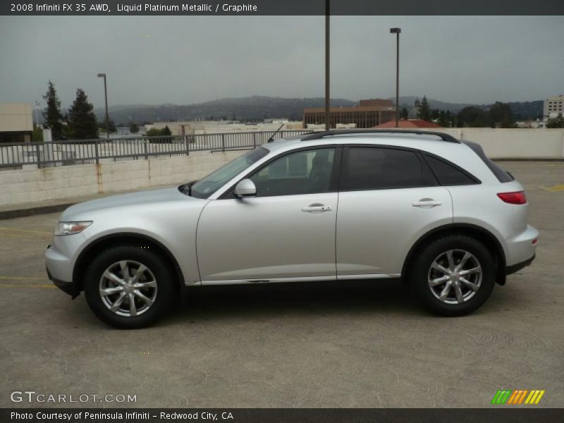 Liquid Platinum Metallic / Graphite 2008 Infiniti FX 35 AWD