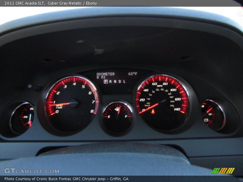 Cyber Gray Metallic / Ebony 2011 GMC Acadia SLT