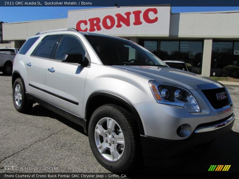 Quicksilver Metallic / Ebony 2011 GMC Acadia SL