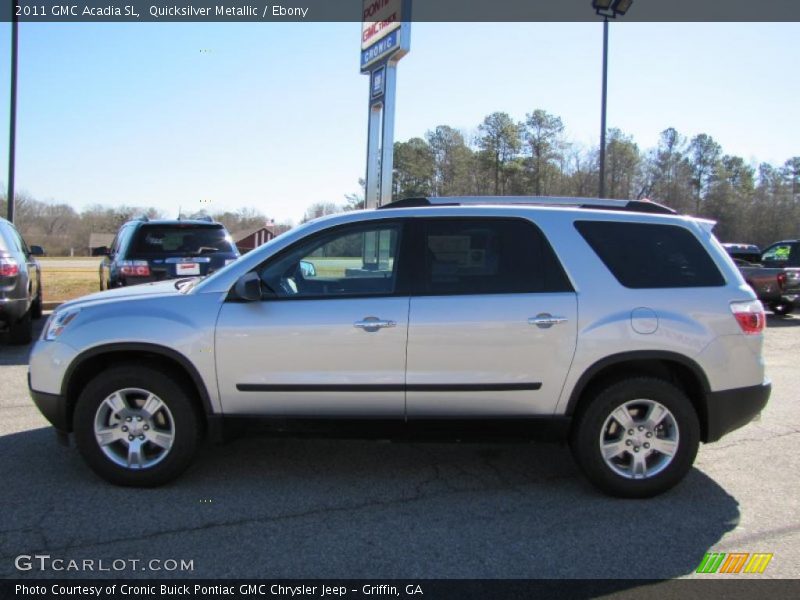 Quicksilver Metallic / Ebony 2011 GMC Acadia SL