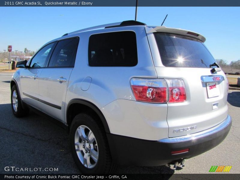 Quicksilver Metallic / Ebony 2011 GMC Acadia SL
