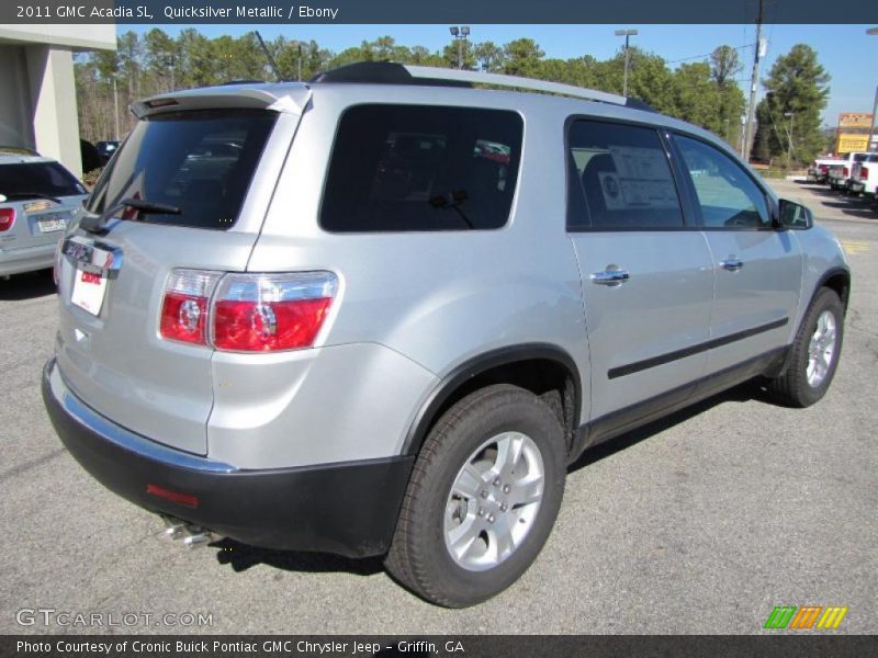 Quicksilver Metallic / Ebony 2011 GMC Acadia SL