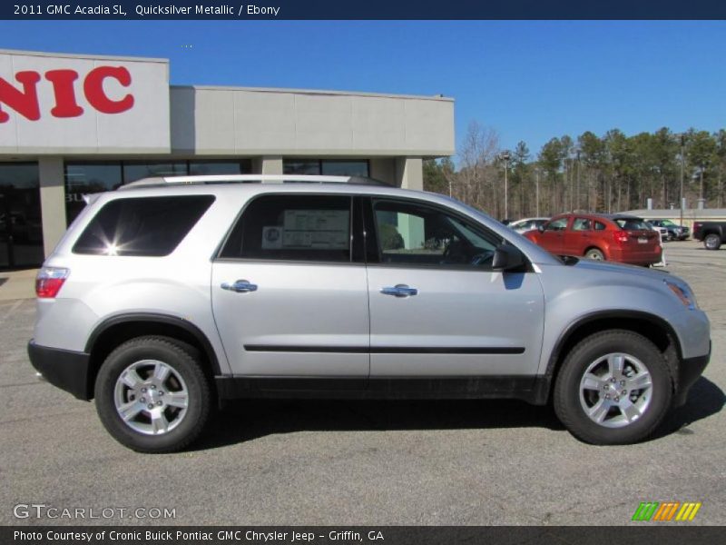 Quicksilver Metallic / Ebony 2011 GMC Acadia SL