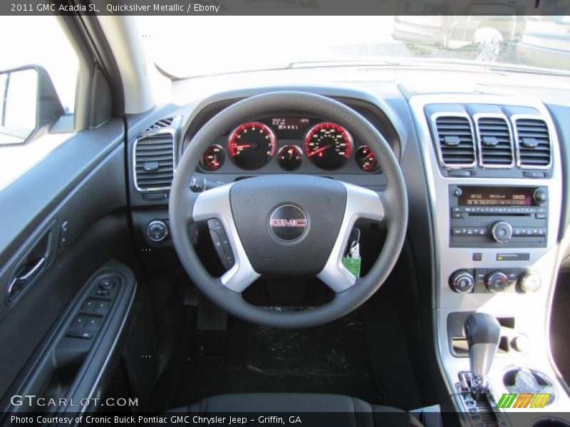 Quicksilver Metallic / Ebony 2011 GMC Acadia SL