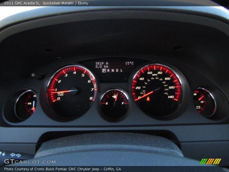 Quicksilver Metallic / Ebony 2011 GMC Acadia SL