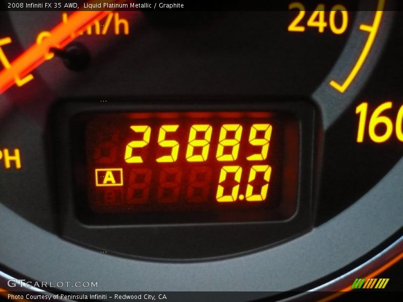 Liquid Platinum Metallic / Graphite 2008 Infiniti FX 35 AWD