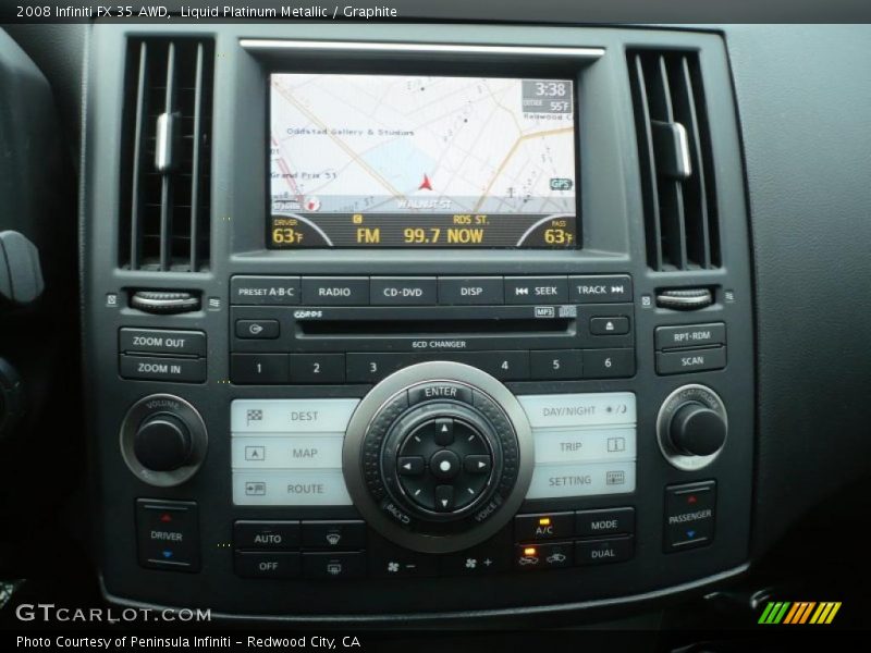 Liquid Platinum Metallic / Graphite 2008 Infiniti FX 35 AWD