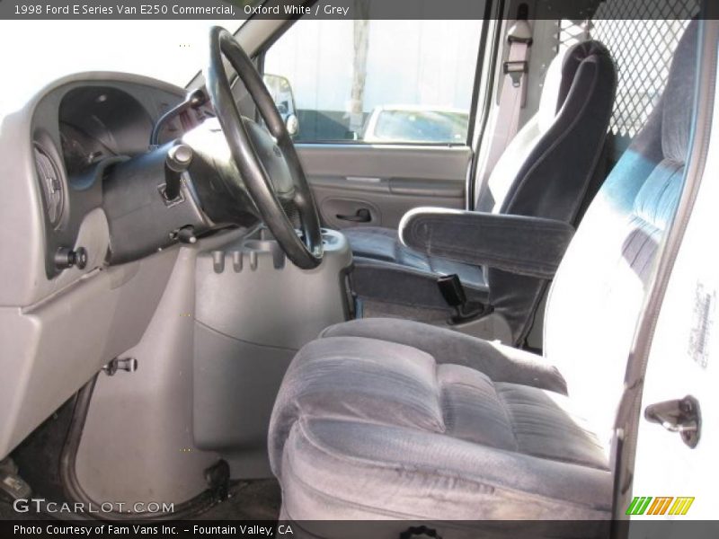 Oxford White / Grey 1998 Ford E Series Van E250 Commercial