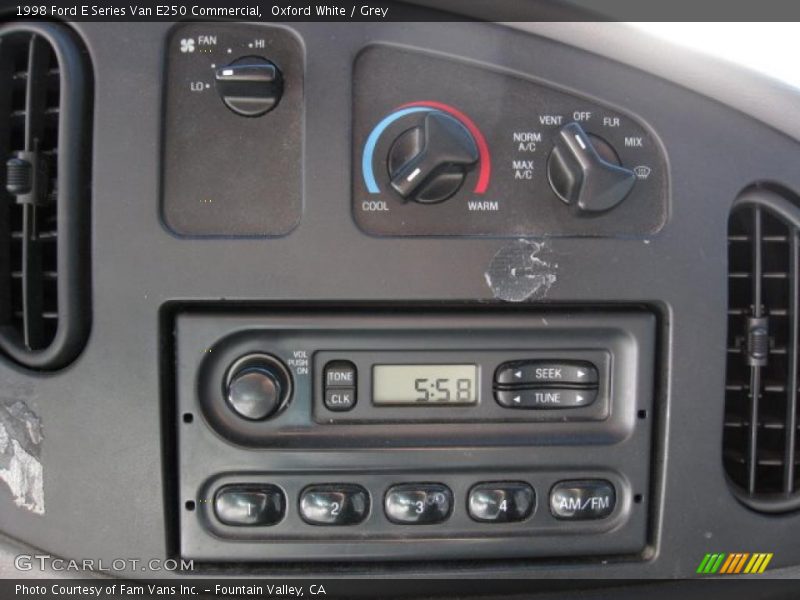 Controls of 1998 E Series Van E250 Commercial