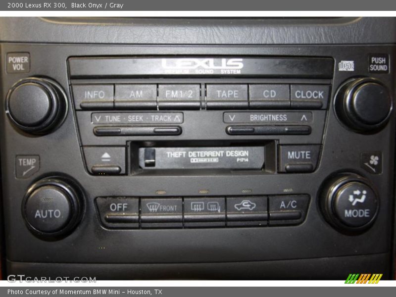 Black Onyx / Gray 2000 Lexus RX 300