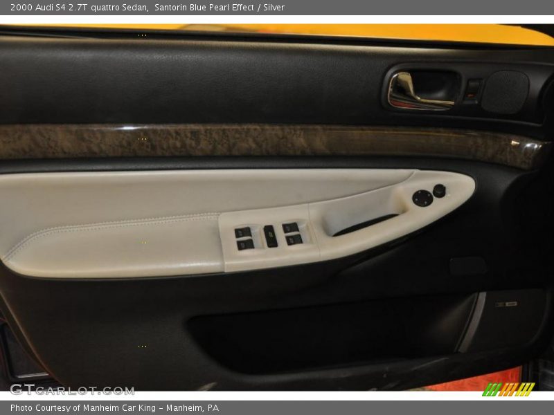 Santorin Blue Pearl Effect / Silver 2000 Audi S4 2.7T quattro Sedan