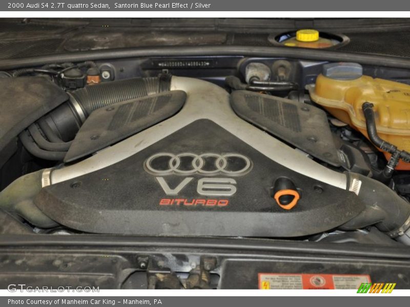 Santorin Blue Pearl Effect / Silver 2000 Audi S4 2.7T quattro Sedan