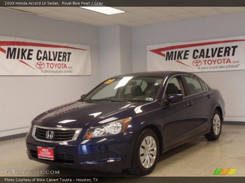 Royal Blue Pearl / Gray 2009 Honda Accord LX Sedan