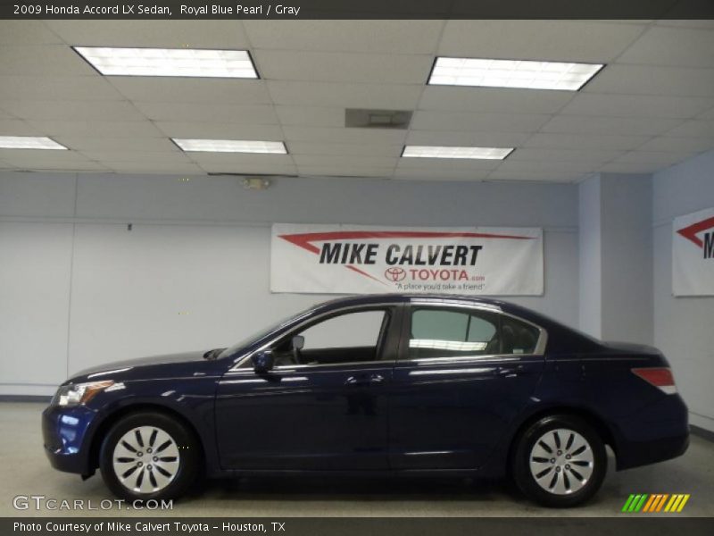Royal Blue Pearl / Gray 2009 Honda Accord LX Sedan