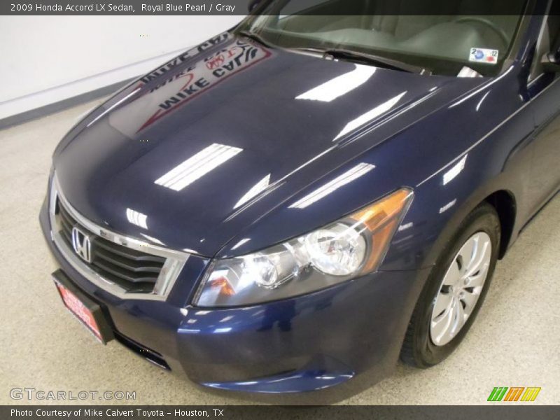 Royal Blue Pearl / Gray 2009 Honda Accord LX Sedan