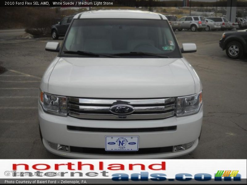 White Suede / Medium Light Stone 2010 Ford Flex SEL AWD