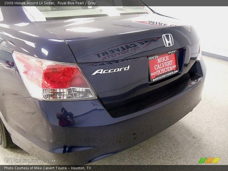 Royal Blue Pearl / Gray 2009 Honda Accord LX Sedan