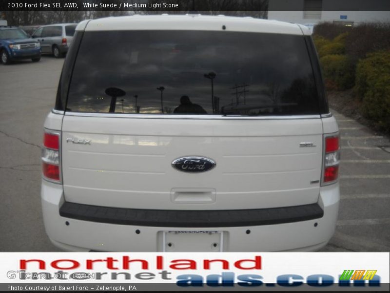 White Suede / Medium Light Stone 2010 Ford Flex SEL AWD