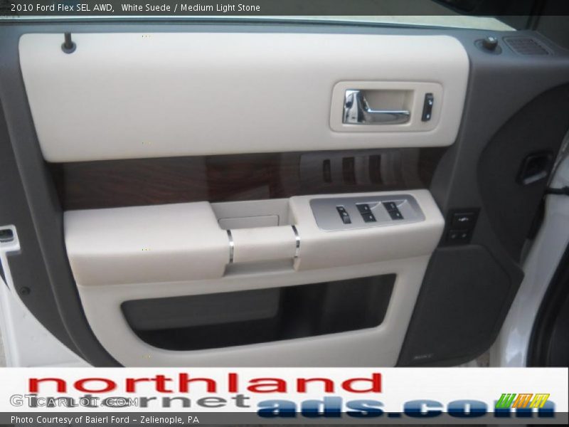 White Suede / Medium Light Stone 2010 Ford Flex SEL AWD
