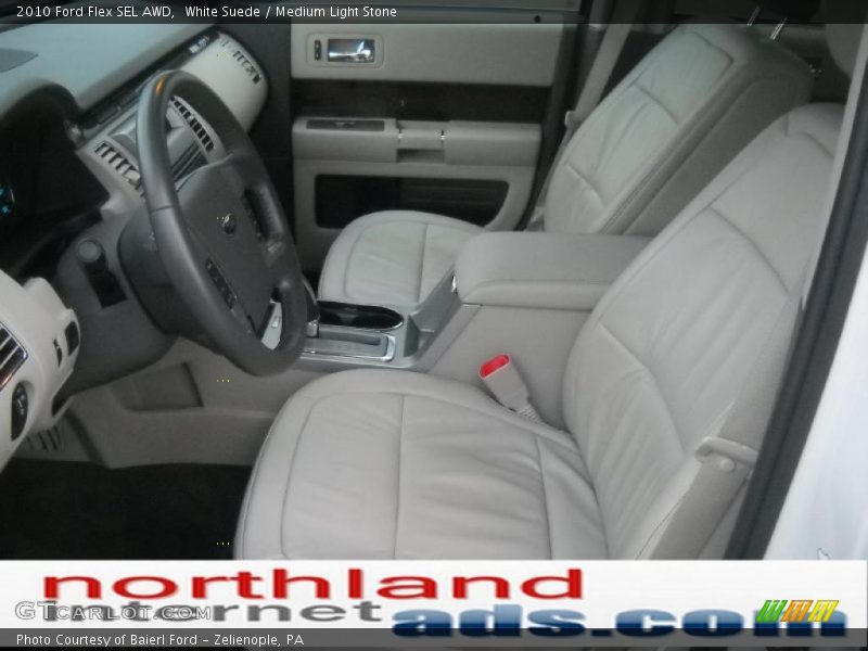 White Suede / Medium Light Stone 2010 Ford Flex SEL AWD