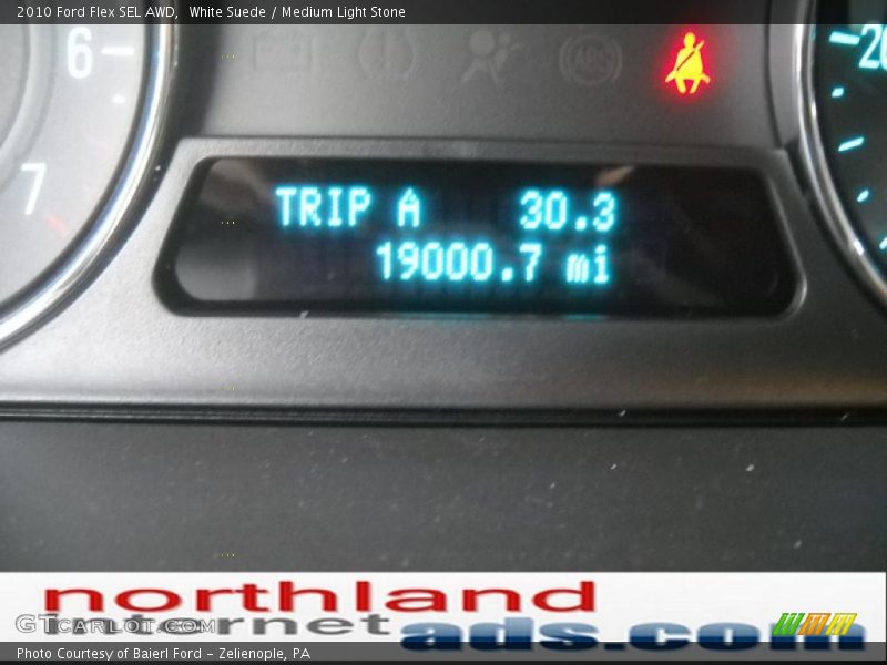 White Suede / Medium Light Stone 2010 Ford Flex SEL AWD