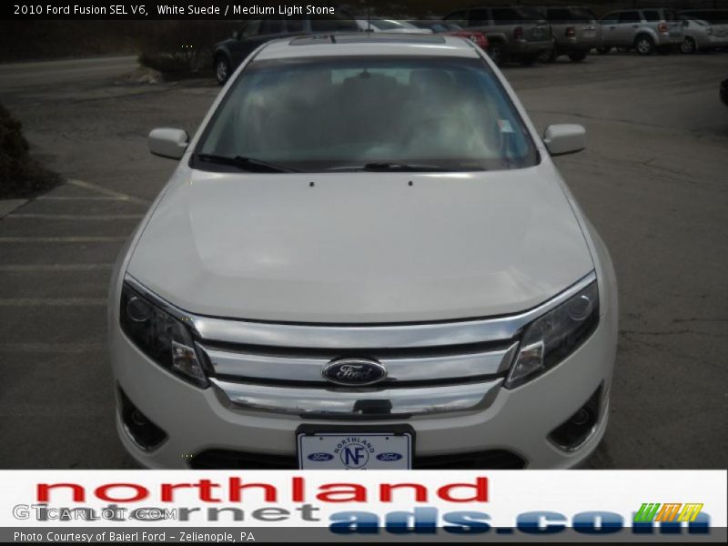 White Suede / Medium Light Stone 2010 Ford Fusion SEL V6
