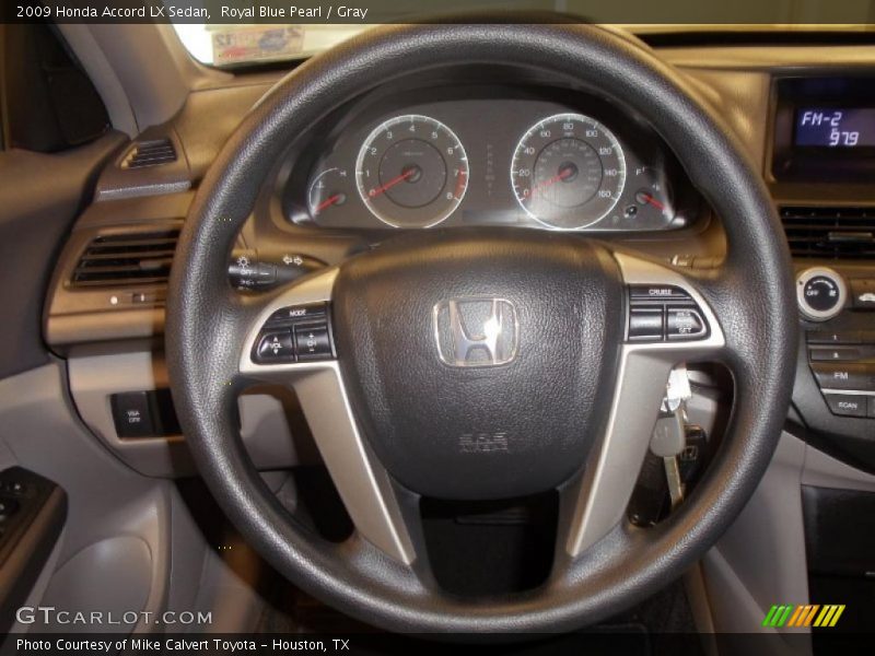 Royal Blue Pearl / Gray 2009 Honda Accord LX Sedan