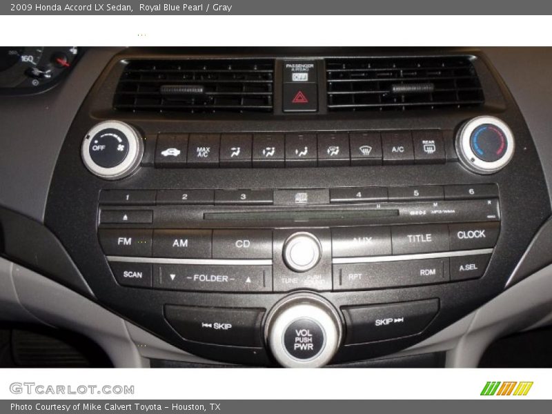 Royal Blue Pearl / Gray 2009 Honda Accord LX Sedan