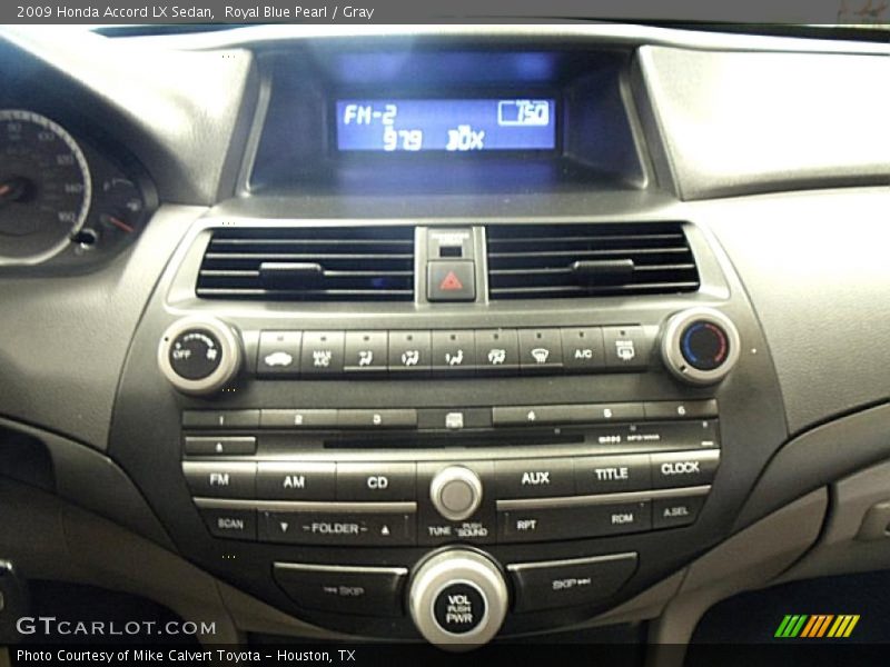 Royal Blue Pearl / Gray 2009 Honda Accord LX Sedan