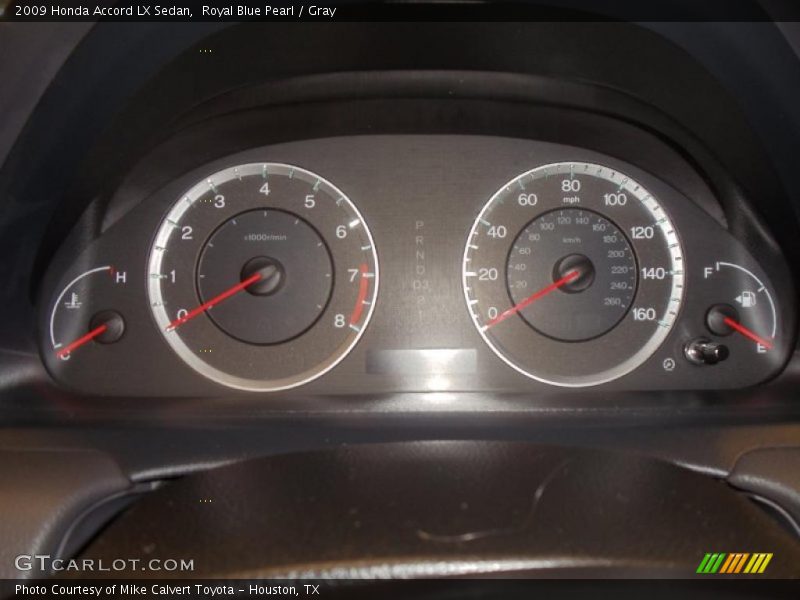 Royal Blue Pearl / Gray 2009 Honda Accord LX Sedan