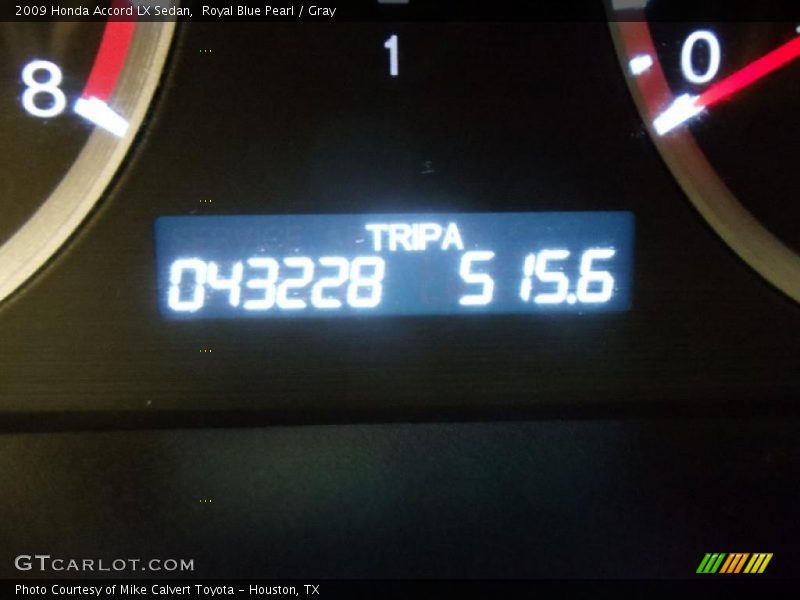 Royal Blue Pearl / Gray 2009 Honda Accord LX Sedan