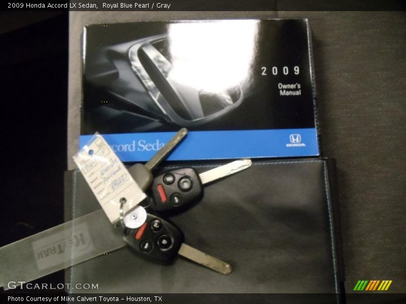 Royal Blue Pearl / Gray 2009 Honda Accord LX Sedan