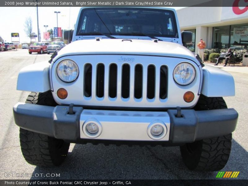 Bright Silver Metallic / Dark Slate Gray/Med Slate Gray 2008 Jeep Wrangler Unlimited Sahara